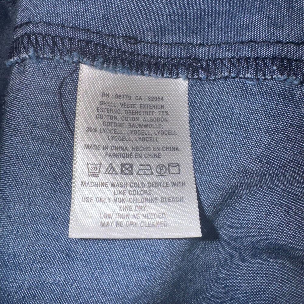 Anthropologie Holding Horses Women Denim Blue Dress Sleeveless Fit/Flair Size 2 - Picture 10 of 12